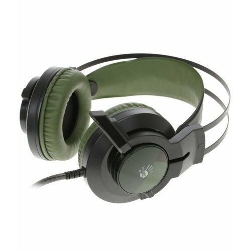 Наушники A4Tech Bloody J450 черный/зеленый игровые наушники a4tech j450 stereo headphone usb