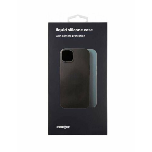 Накладка UNBROKE liquid silicone case для Xiaomi Redmi Note 11s 5G, черная