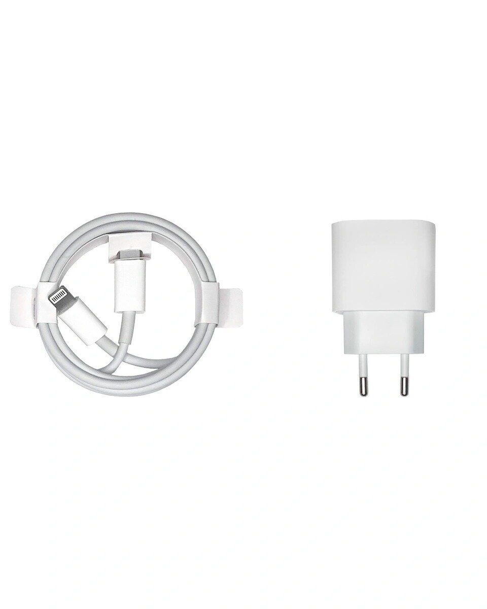 Зарядка для Iphone 14 Pro Max 35W USB-C Power Adapter USB-C to Lightning Cable комплект кабель и адаптер