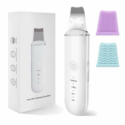 Аппарат для ультразвуковой чистки лица Gridario Face Skin Cleaning Scrubber 4 режима Белый 105900₽
