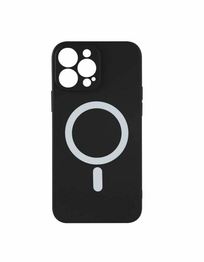 Чехол накладка Barn&Hollis для iPhone 12 Pro, для magsafe, черная - фото №1