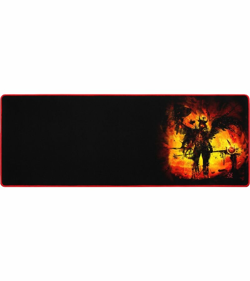 Коврик для мыши Defender Warrior, XL, черный/красный [50563] - фото №8