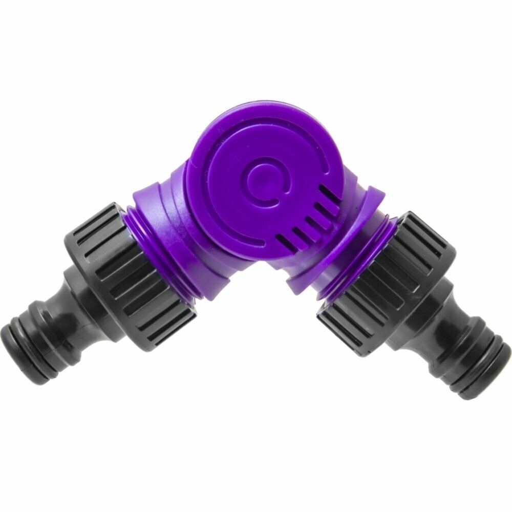 Соединитель шарнирный под коннекторы садовых шлангов, пластик — фото 1