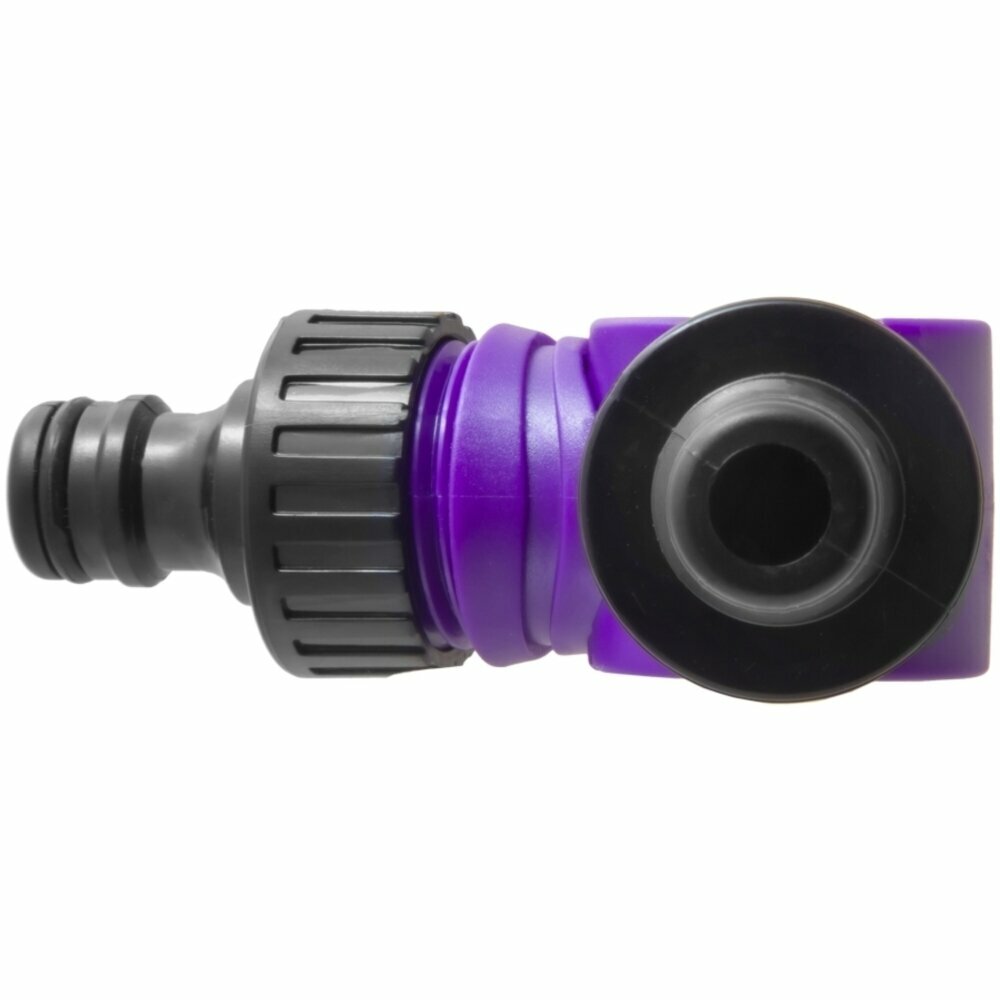 Соединитель шарнирный под коннекторы садовых шлангов, пластик — фото 1