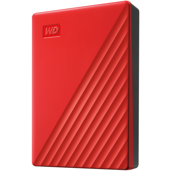 Внешний жесткий диск Western Digital WD My Passport, 5 ТБ, USB 3.2 Gen 1 (WDBPKJ0050BRD-WESN) красный