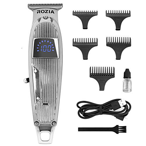 Машинка для стрижки волос Розия Профессиональный триммер для стрижки волос для бороды усов Серебристый 290000₽