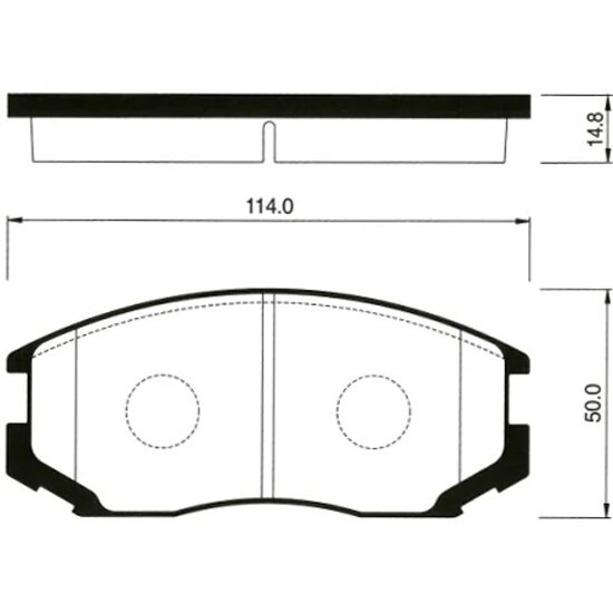 Колодки тормозные передние Sangsin Brake для Mitsubishi Colt ->05/Lancer 92-03, 4 шт