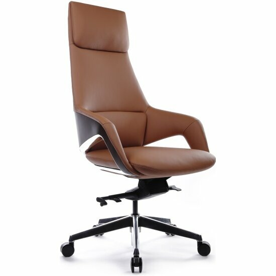 Кресло руководителя Riva Design FK005-A Светло-коричневый (MB915) натуральная кожа 68*68*122-128