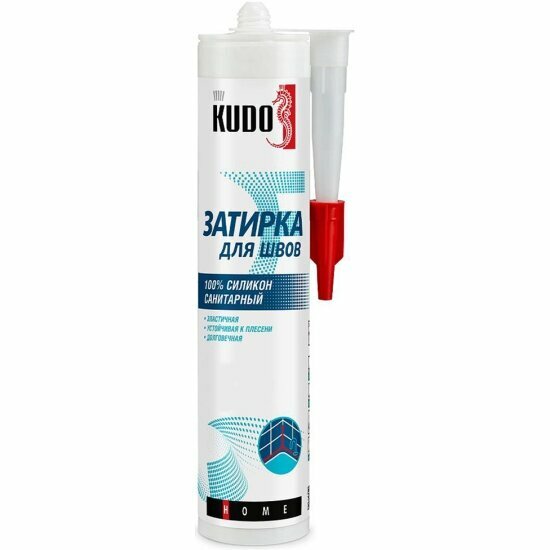 Герметик-затирка силиконовый Kudo Home KSK-160 санитарный красно-коричневый 280 мл