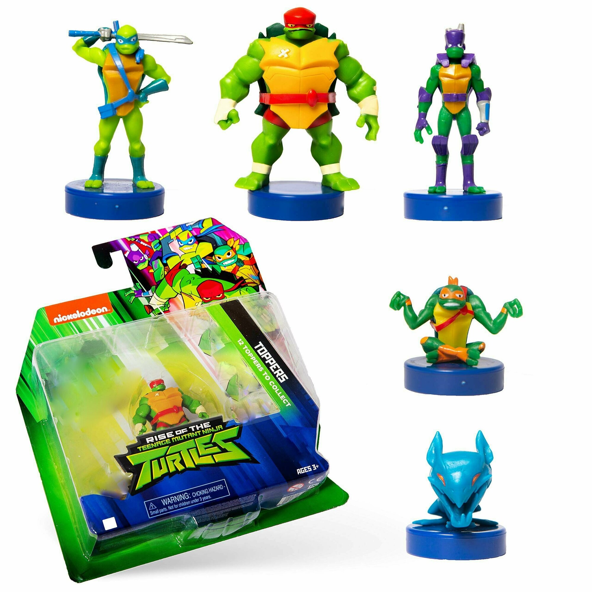 Фигурки 10шт Черепашки Ниндзя, коллекционные с функцией штампа. Ninja Turtles