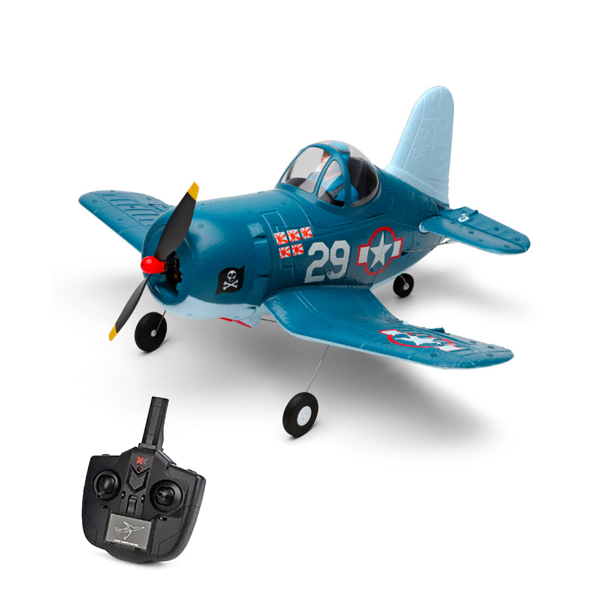 XK Innovation Радиоуправляемый самолет WLTOYS XK F4U Corsair A500 6-Axis Gyro 2.4GHz - XK-A500