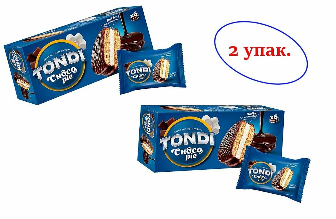 Печенье Tondi, choco Pie, 180 г