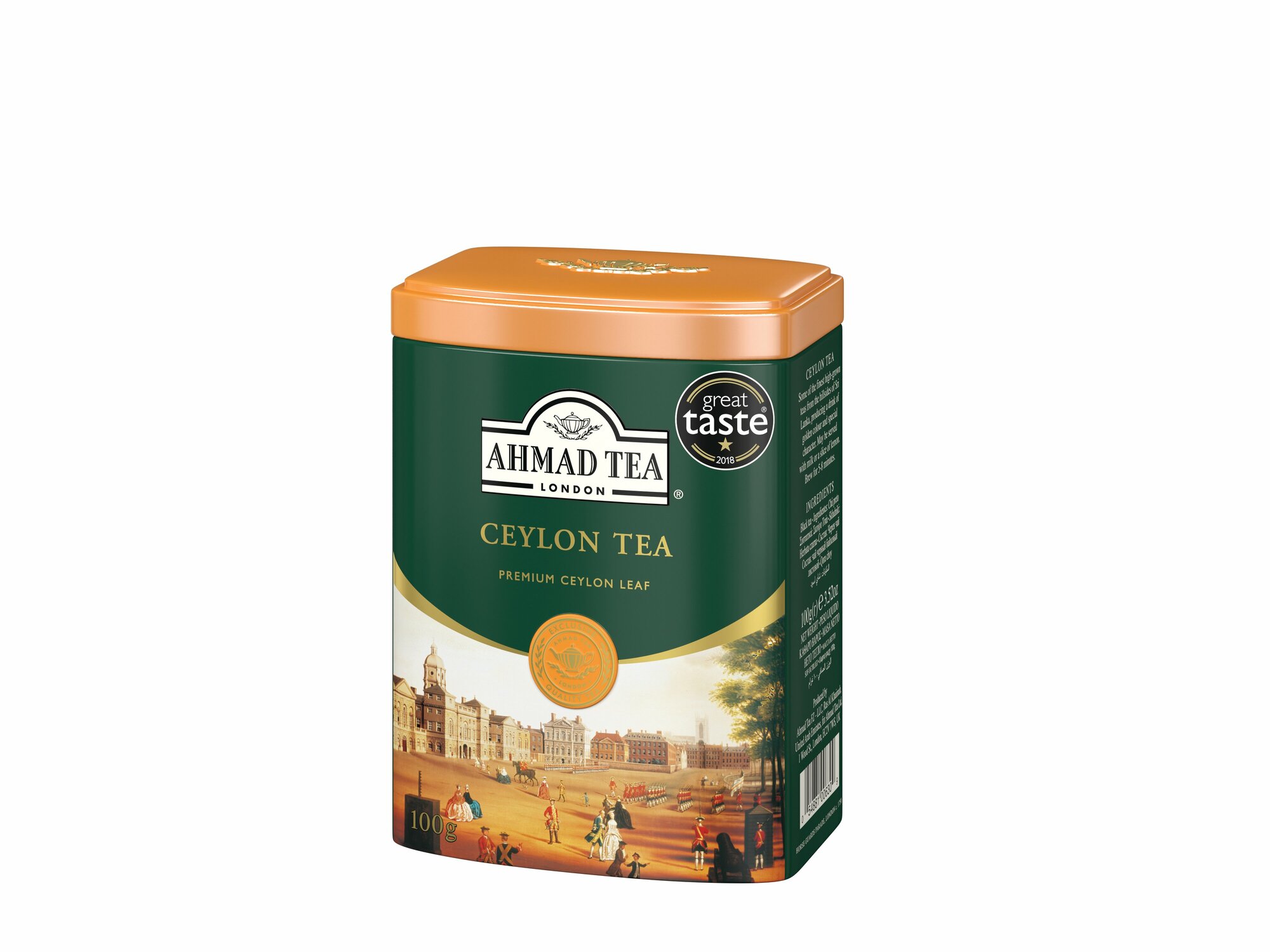 Чай "Ahmad Tea", Цейлонский чай, металлическая банка, 100гр - фотография № 8