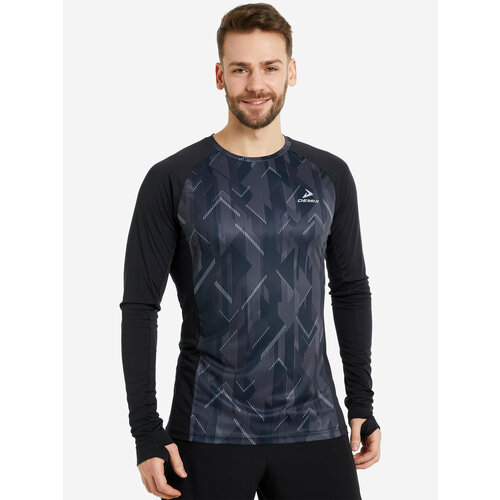 фото Лонгслив demix, размер 50, черный