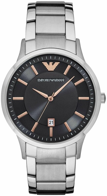 Наручные часы EMPORIO ARMANI Renato, серебряный, серый