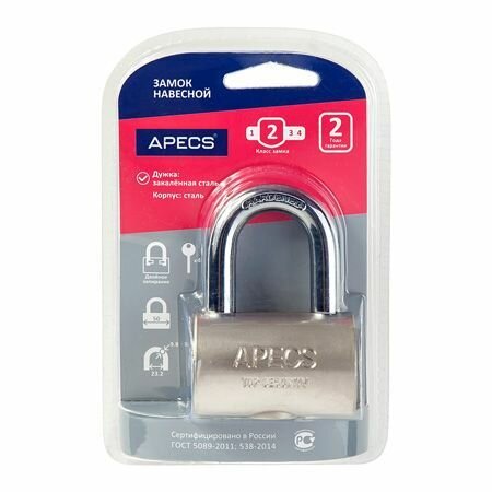 Замок навесной Apecs PDS-32-50 — фото 1