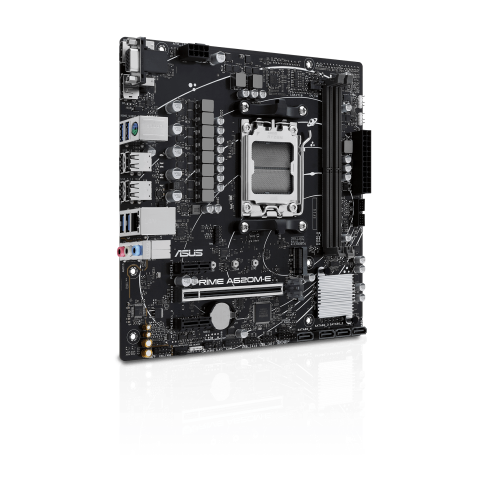 Материнская плата ASUS PRIME A620M-E-CSM, Socket AM5, A620, 2*DDR5, DP+VGA+HDMI, 4xSATA3, M2, Audio, Gb LAN, USB 3.2, USB 2.0, mATX; 90MB1F50-M0EAYC (PRIME A620M-E-CSM) материнская плата asus pro h610t csm lga1700 h610 2 ddr5 dp hdmi 2 sata 6 0 m 2 usb 3 2 usb 2 0 mitx 90mb1g60 m0eayc pro h610t csm