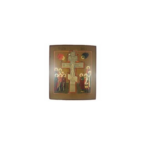 Икона Распятие с предстоящими 35.5х38 #103457 распятие с предстоящими икона в белом киоте 19 22 5 см