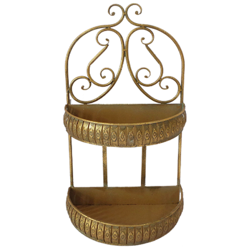 Кашпо настенное 2-х ярусное для цветов Grand Jardin декоративное, 