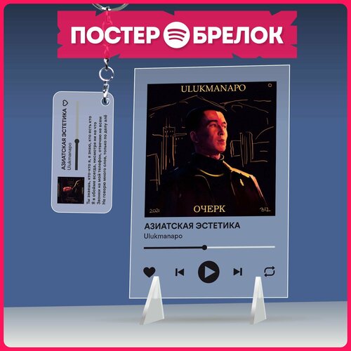 Постеры spotify брелок репер Ulukmanapo подарочный набор