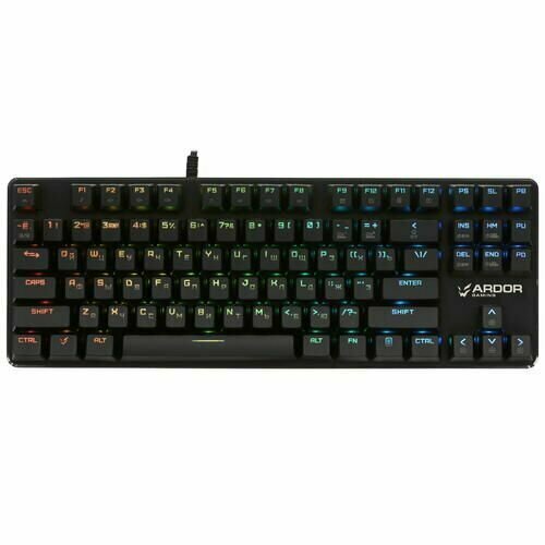 Клавиатура проводная ARDOR GAMING Blade PRO Optical, оптомеханическая Kailh Optical Red, клавиш - 87, USB, черная