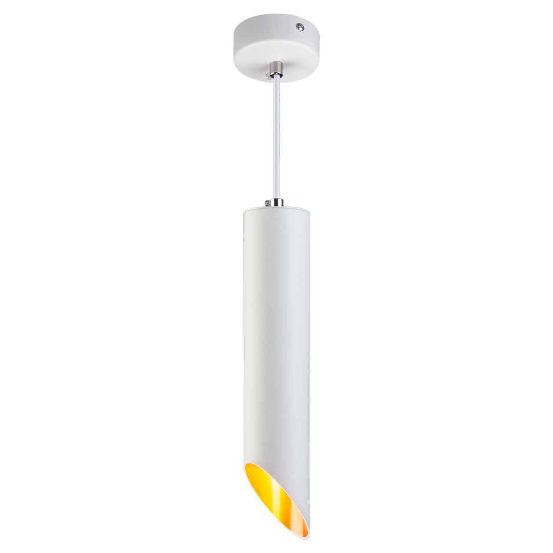Светильник подвесной Eurosvet 7011 1 лампа 2 м² цвет белый/золото