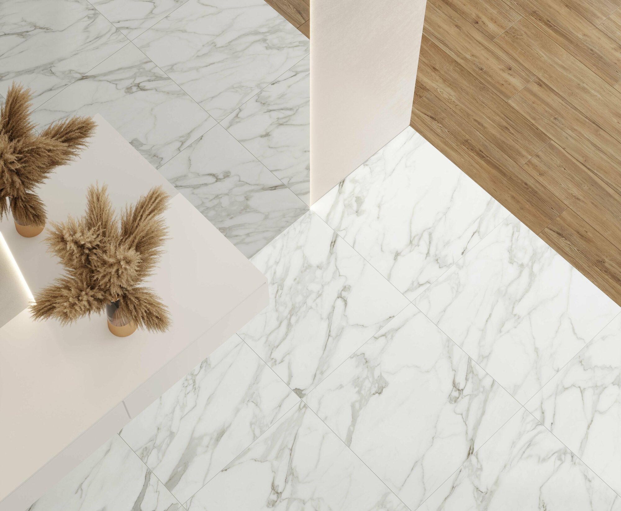 фото Керамогранит Laparet Angel Blanco белый 60х60 см полированный В упаковке 1,8 м2. (5 плитки 60*60)