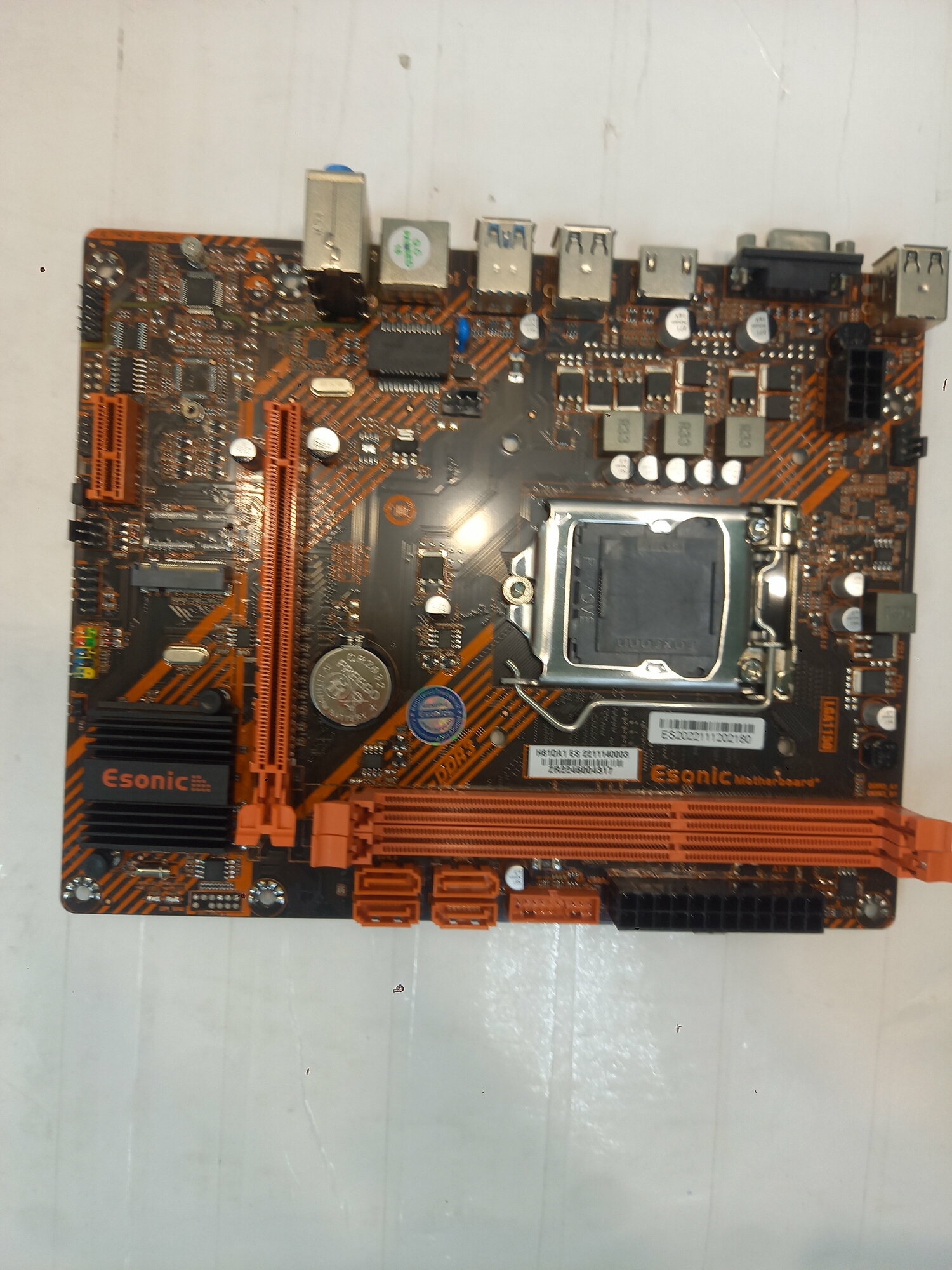 Мат. плата Esonic H81DA1 LGA1150 H81 PCI-E Dsub+HDMI GbLAN SATA mATX 2DDR3 без монт. планки
