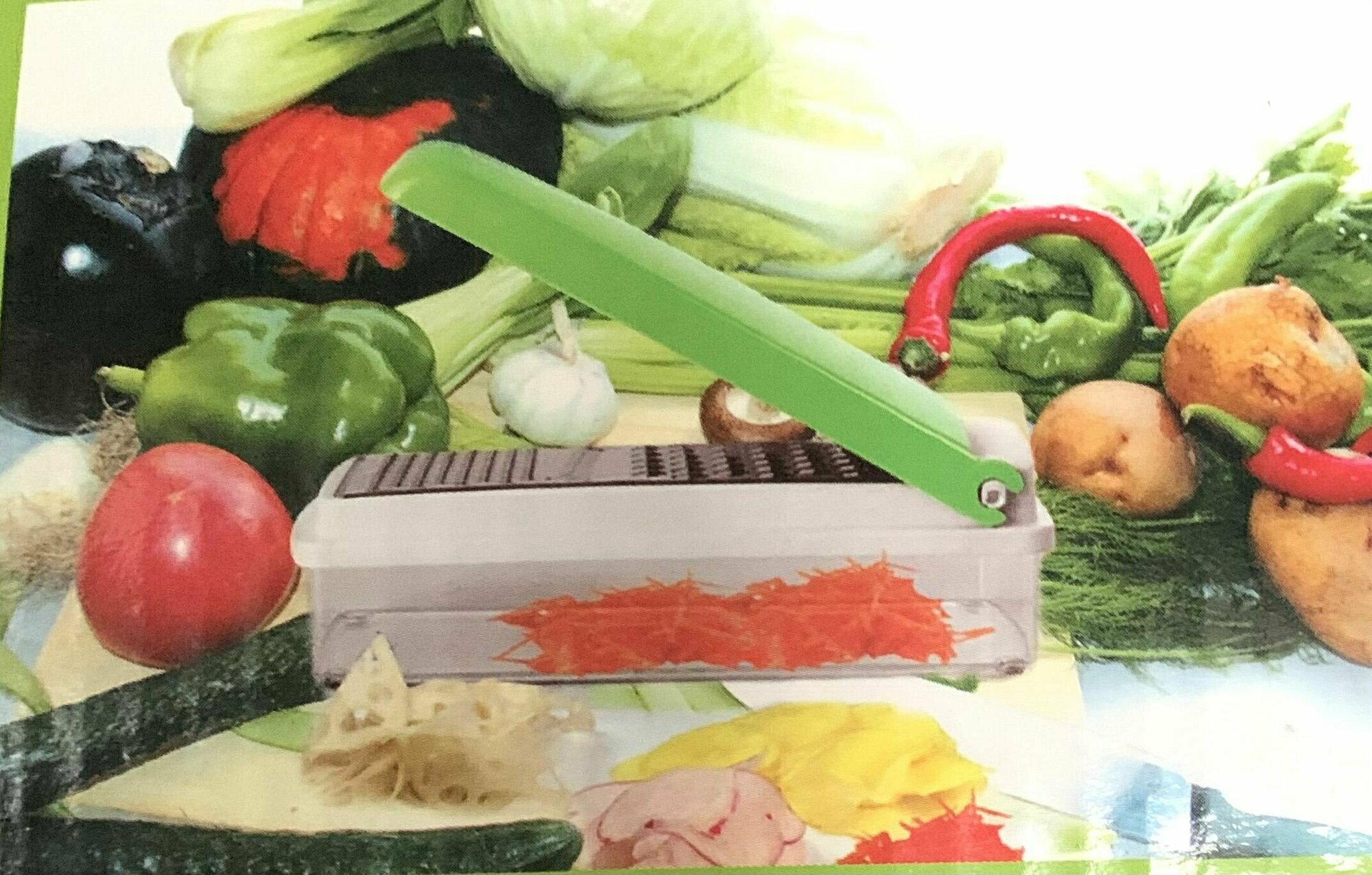 Терка для овощей с контейнером и крышкой — фото 1