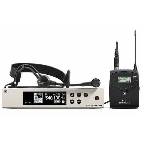 Sennheiser EW 100 G4-ME3-G головная радиосистема серии G4 Evolution 100 UHF 566-608 МГц 9638000₽