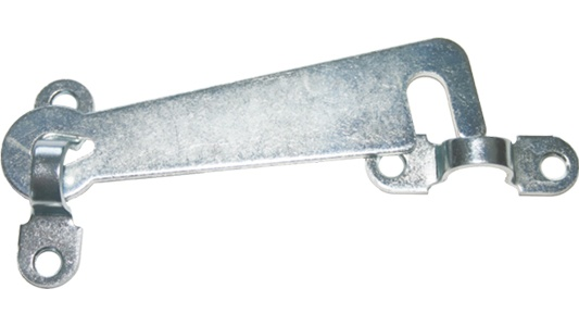 Крючок дверной STARFIX длина 75 мм цвет белый цинк (SMP-98477-1)