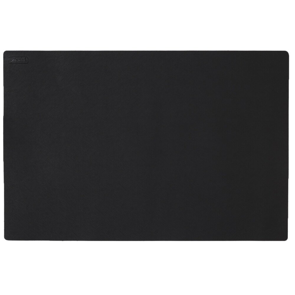 Коврик на стол Attache "Сафьян дуо", 40х60 см, премиум переплетный материал, черно-красный