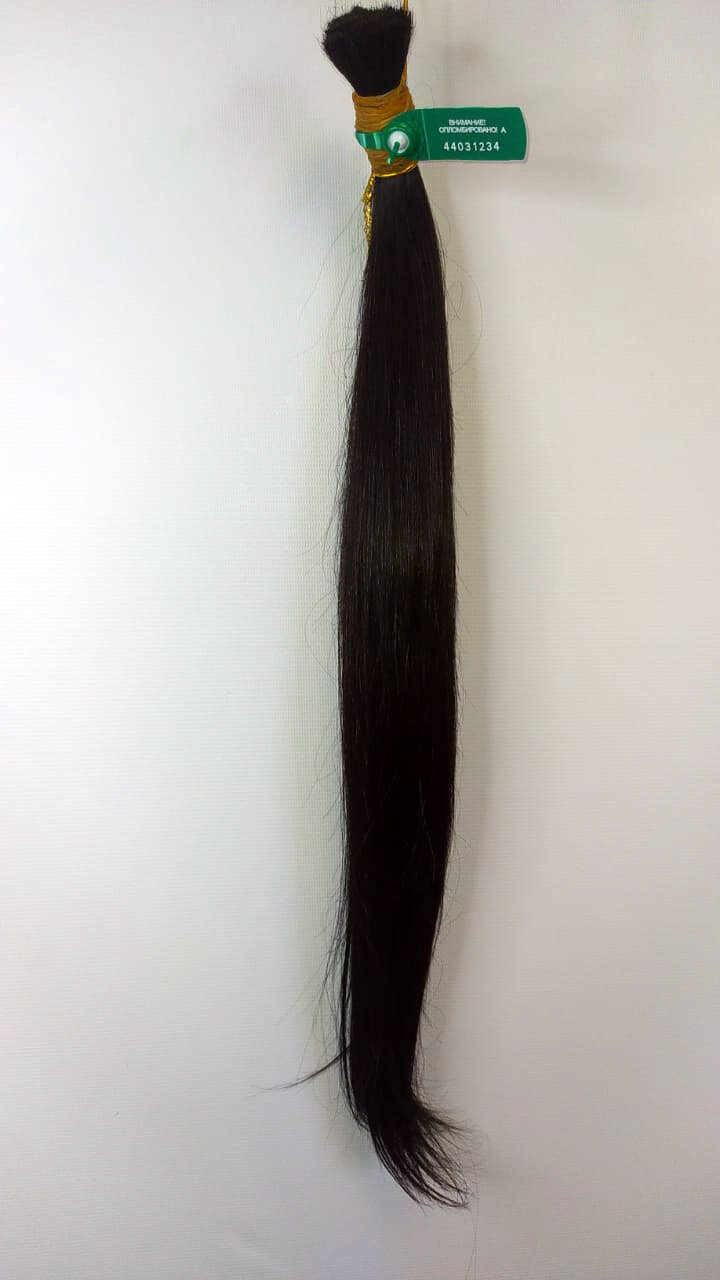 Волосы для наращивания черные, 60см