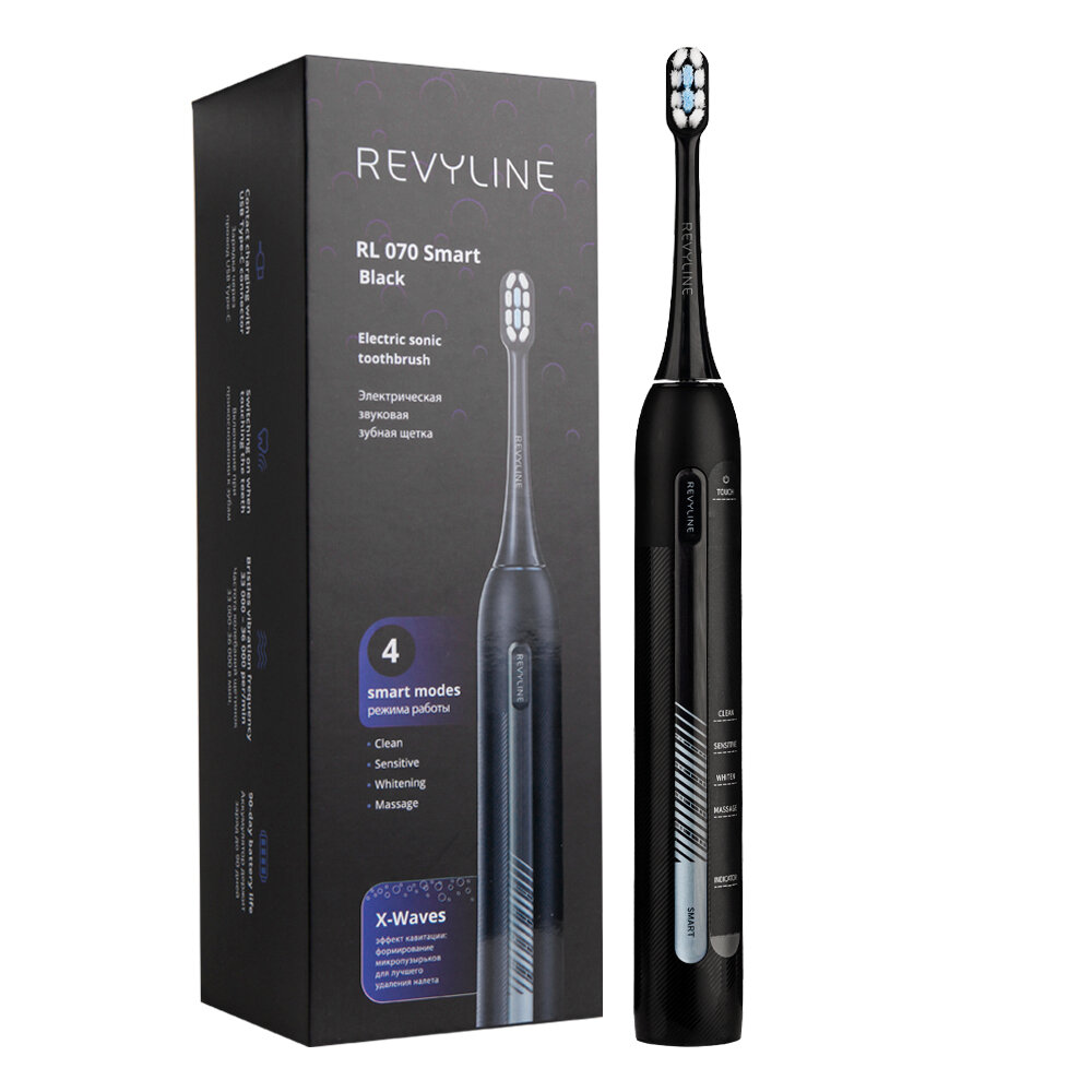 Электрическая зубная щетка Revyline RL 070 черная