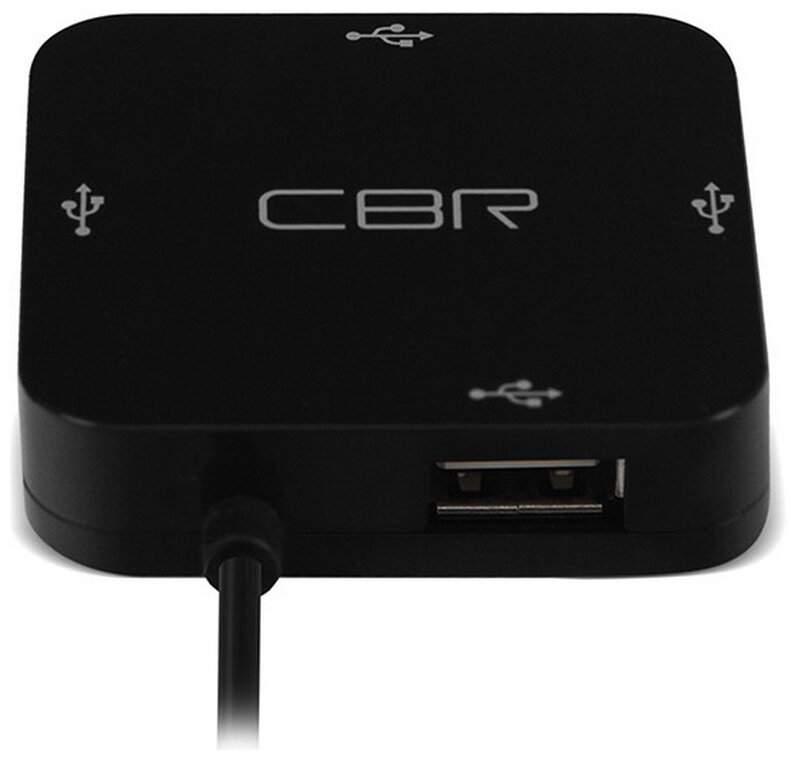 USB-концентратор CBR CH 132, разъемов: 4, 12.5 см, черный - фото №18