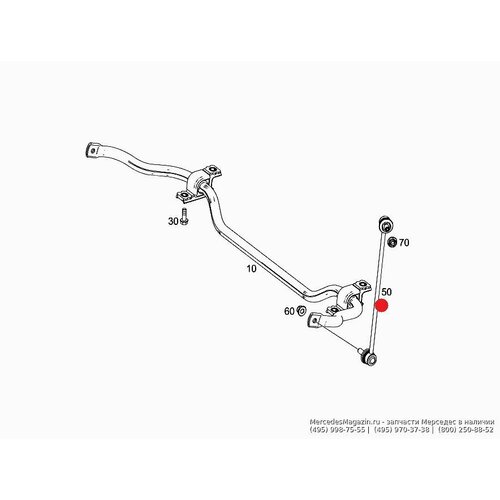 Тяга стабилизатора HYUNDAI ELANTRA 06- KIA CEED 06- пер подв лев прав 471₽