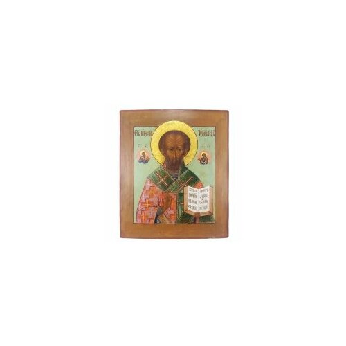 икона 26х31 николай чудотворец киот Икона Николай Чудотворец 26х31 19 век #100342