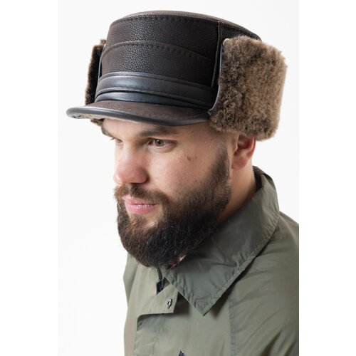 Шапка Ярмарка шапок, размер 61, коричневый