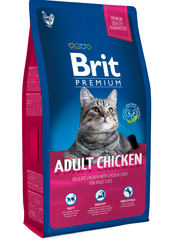 Brit Premium Cat Adult для взрослых кошек Курица, 8 кг.
