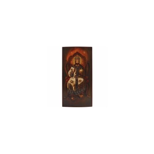 Икона Спаситель 18х9 С-45 прямая печать по левкасу, золочение #145977