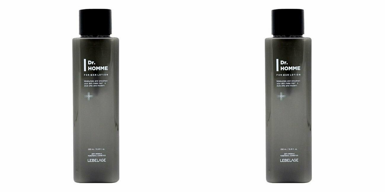 Лосьон для мужчин Lebelage, Dr. Homme For Man Lotion, увлажняющий, 250 мл, 2 уп.