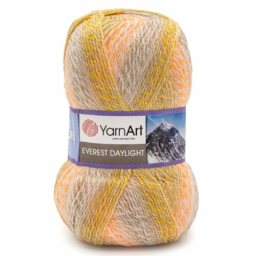 пряжа для вязания yarnart everest daylight 200гр 610м 100% акрил 6032 меланж 3 мотка Пряжа для вязания YarnArt 'Everest daylight' 200гр 610м (100% акрил) (6030 меланж), 3 мотка