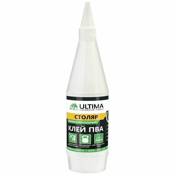 Клей ПВА ULTIMA Столяр, 250 г. GLUE-PVA