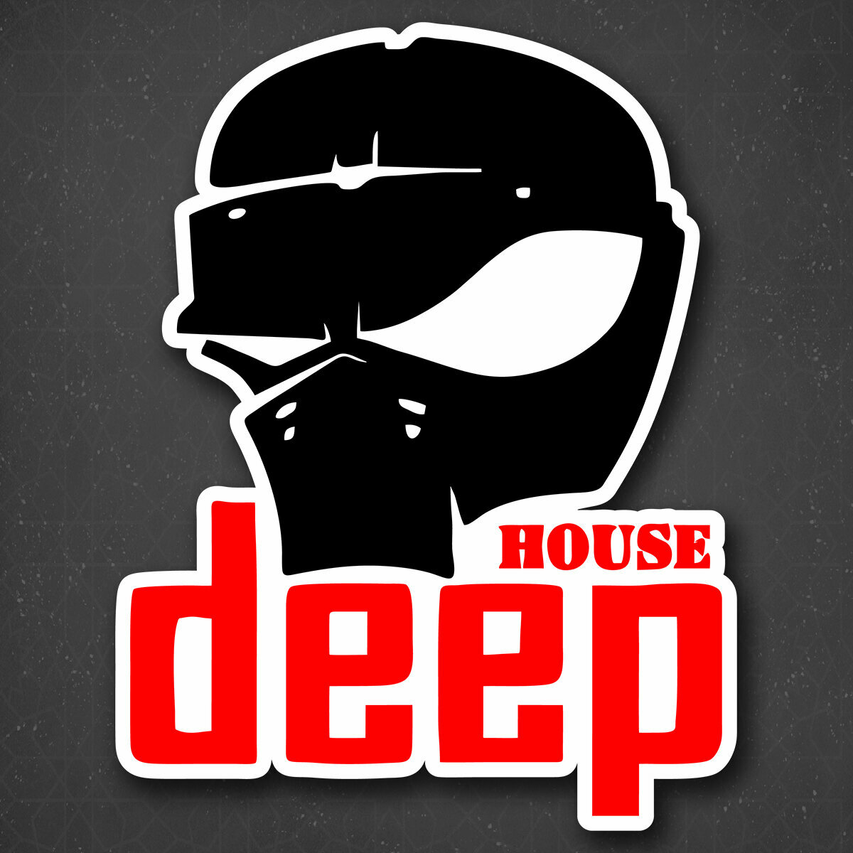 Наклейка на авто "Дип хаус - deep house" 18x24 см