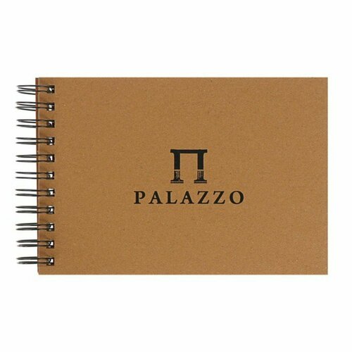 Блокнот-скетчбук А5, 35 листов на гребне Palazzo, блок крафт-бумага 200 г/м² (комплект из 6 шт)