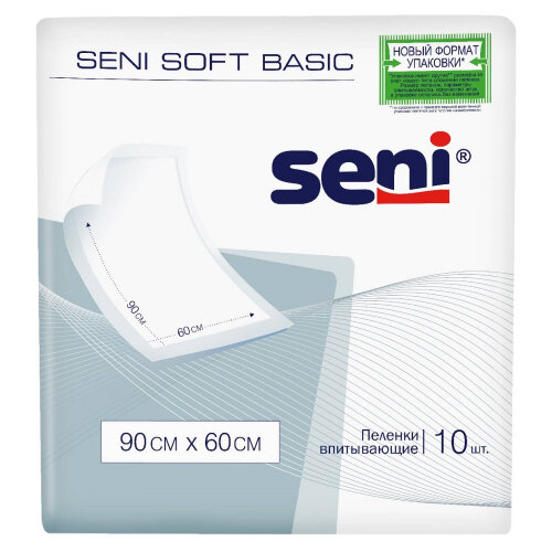 Одноразовые пеленки Seni Soft Basic, 60х40 см, 10 шт. - фото №16
