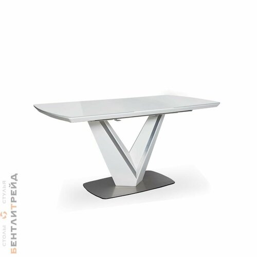 Стол Клифтон большой белый матовый