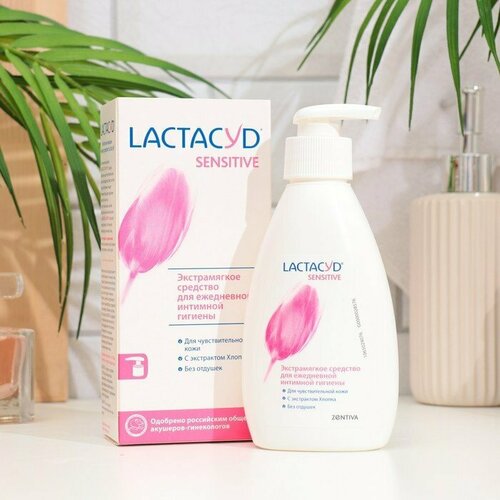 Лосьон Лактацид для интимной гигиены для чувствительной кожи, 200 мл (комплект из 3 шт)