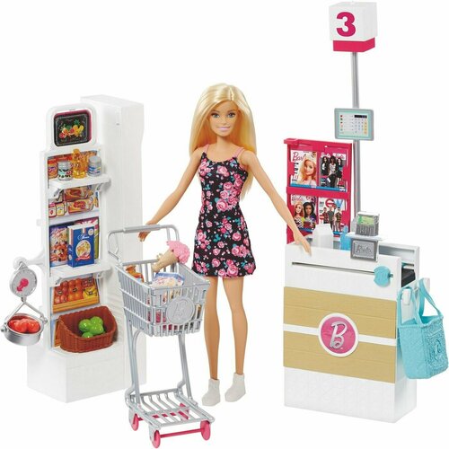 Barbie / Набор игровой Barbie Супермаркет 3 шт