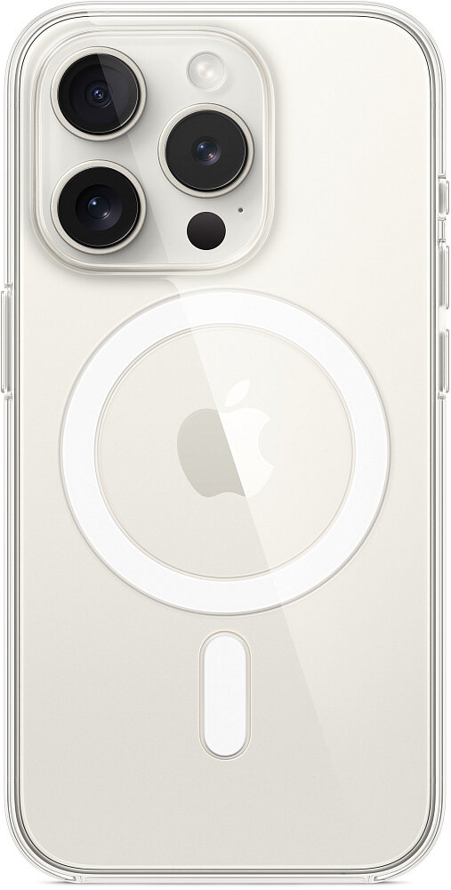 Чехол оригинальный Apple для Iphone 15 Pro Silicone Case - Clear - фото №4